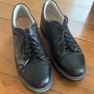 Womens Samuel Hubbard Fast For Her Black Leather Sneakers Shoes EU38